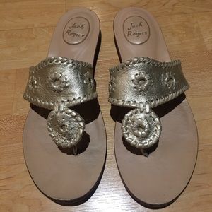 Jack Rogers Demi Wedge Platinum